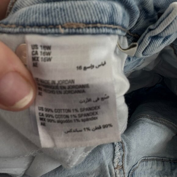 Style & Co High Rise Straight Leg Acid Wash Mom Jean 16W - Picture 6 of 8